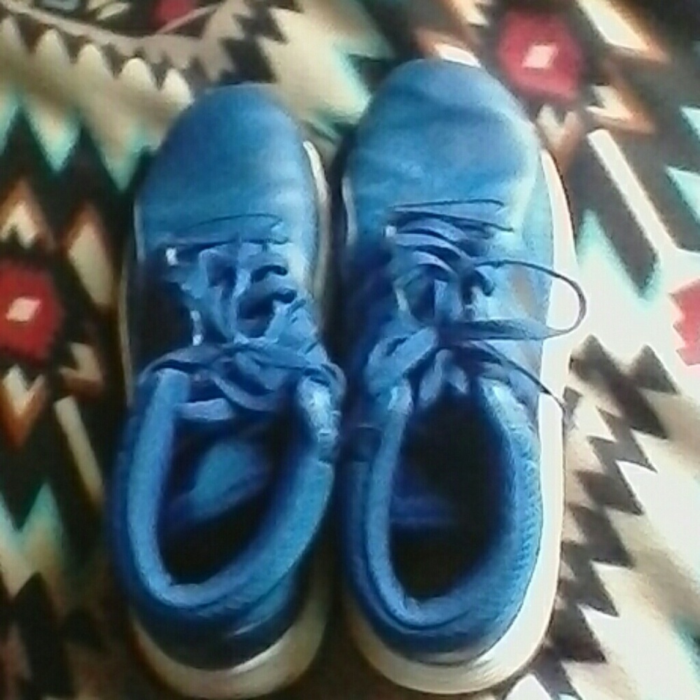 Blue shoes